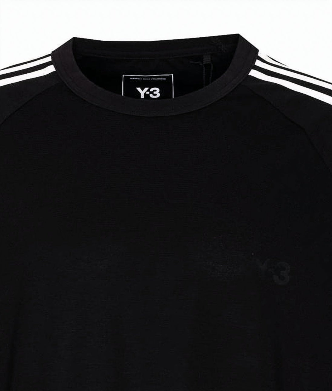 Relaxed Fit Short-Sleeved Black Top