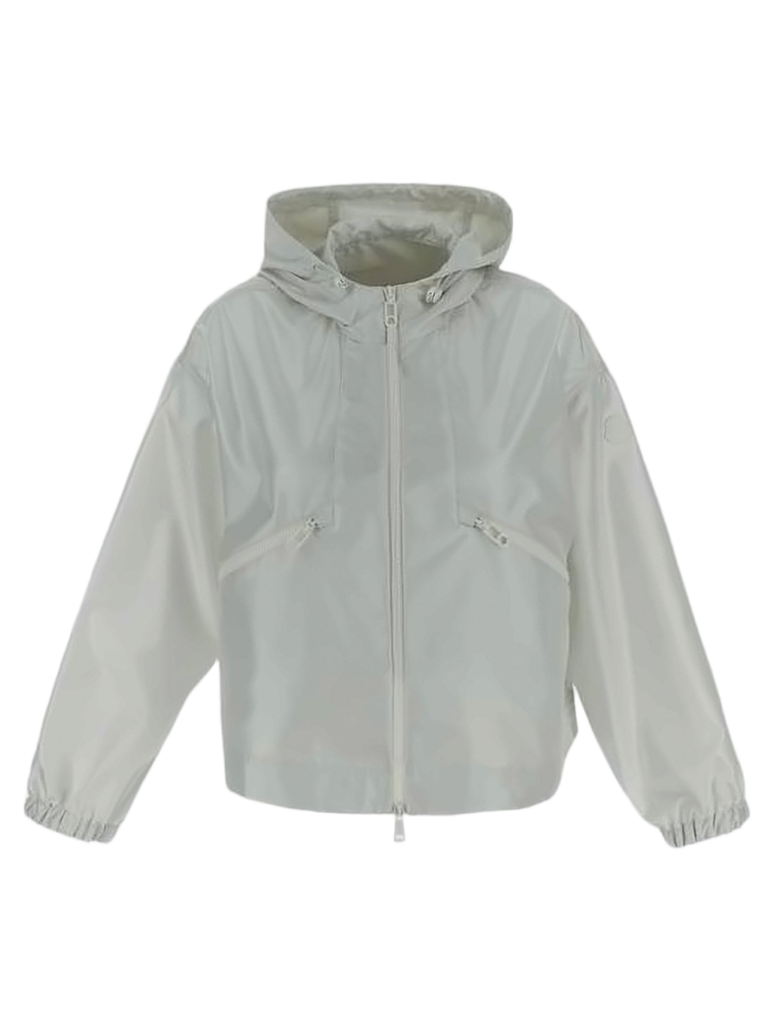Cropped Lightweight Jacket with Hood