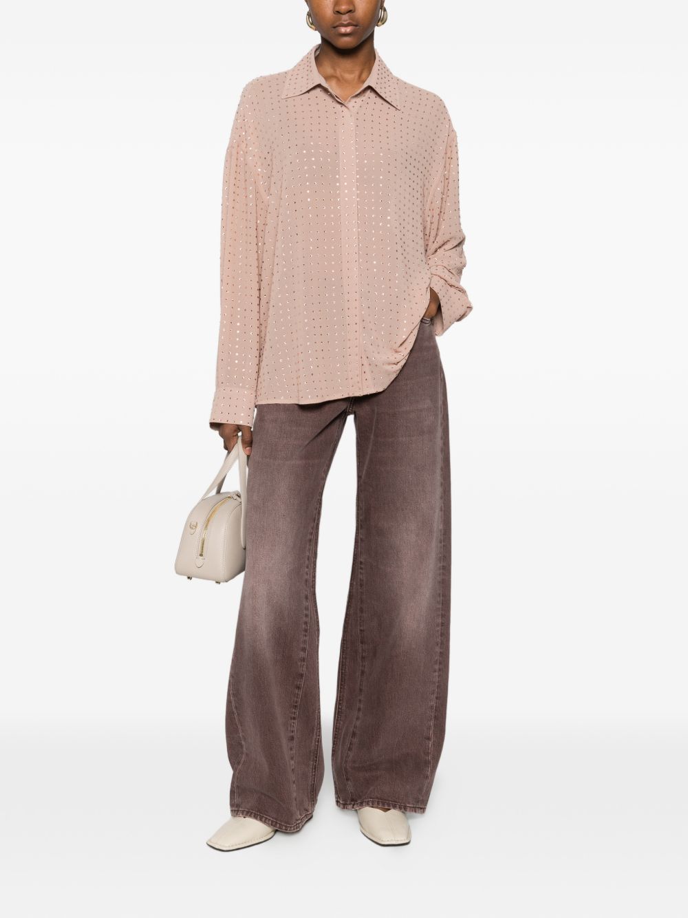 Relaxed Fit Dotted Print Shirt