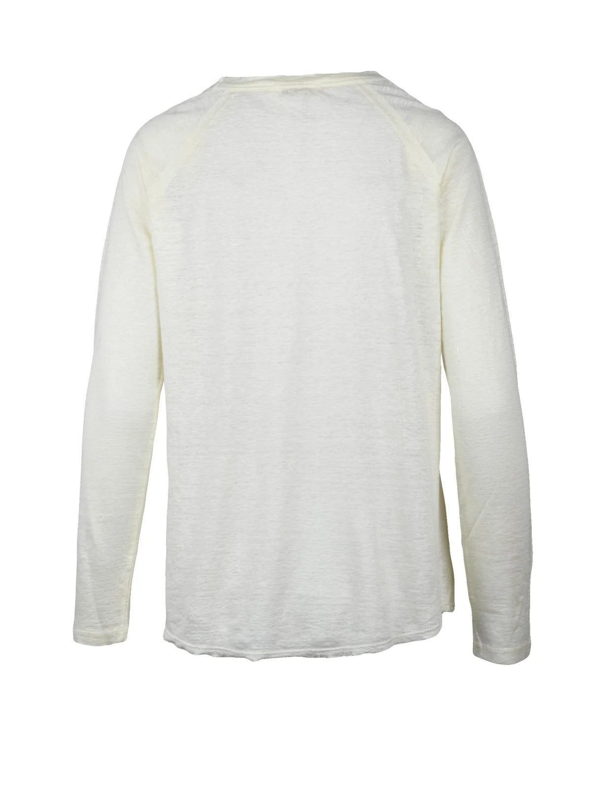 Linen T-shirt Raglan Sleeves - White