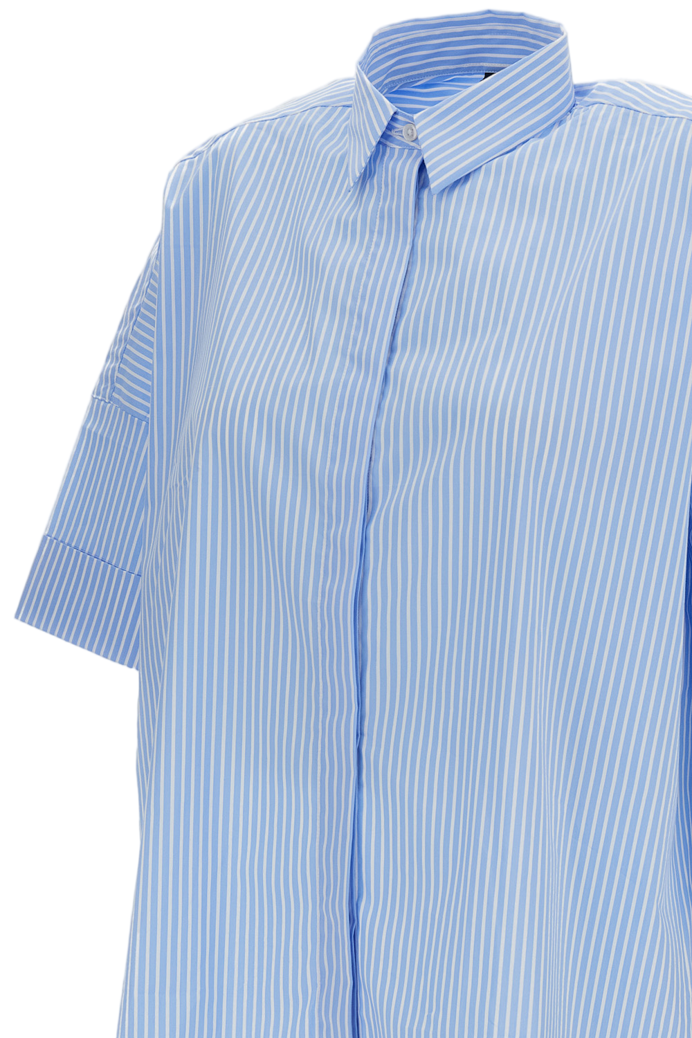Vertical Striped Button-Up Shirt