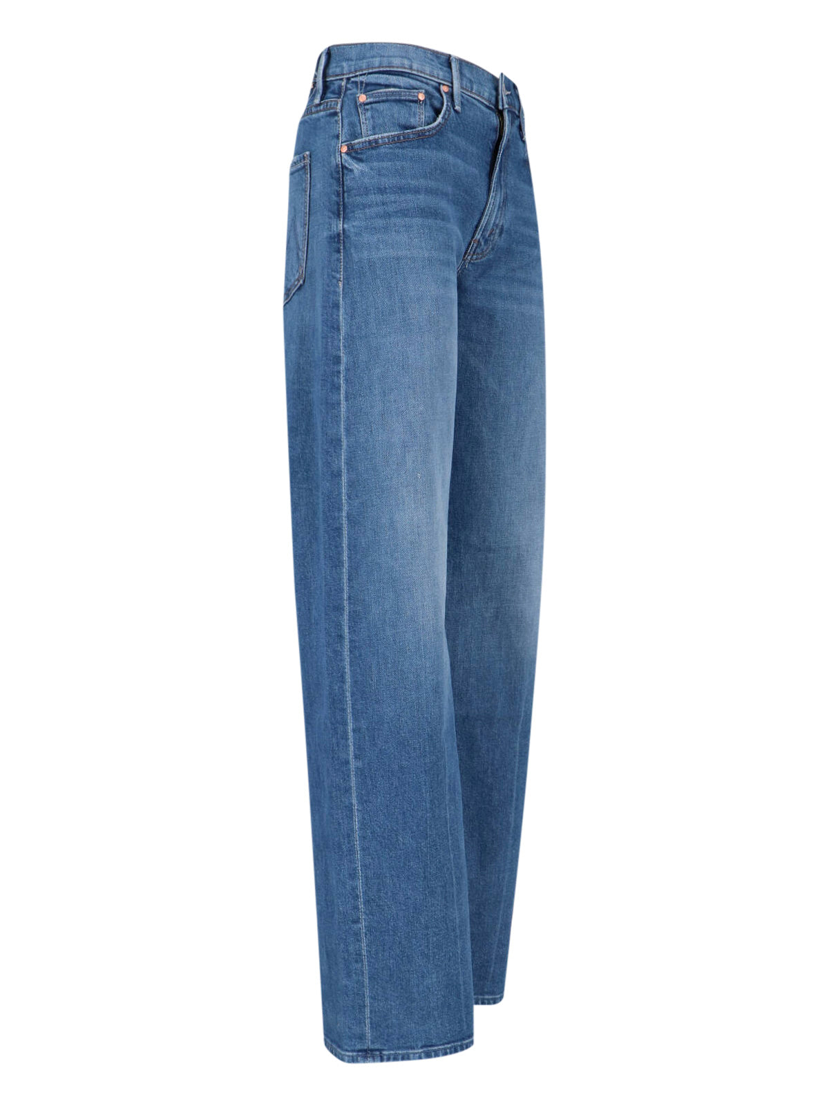 Straight-Leg Jeans with Mid-Rise Waist and Timeless Wash