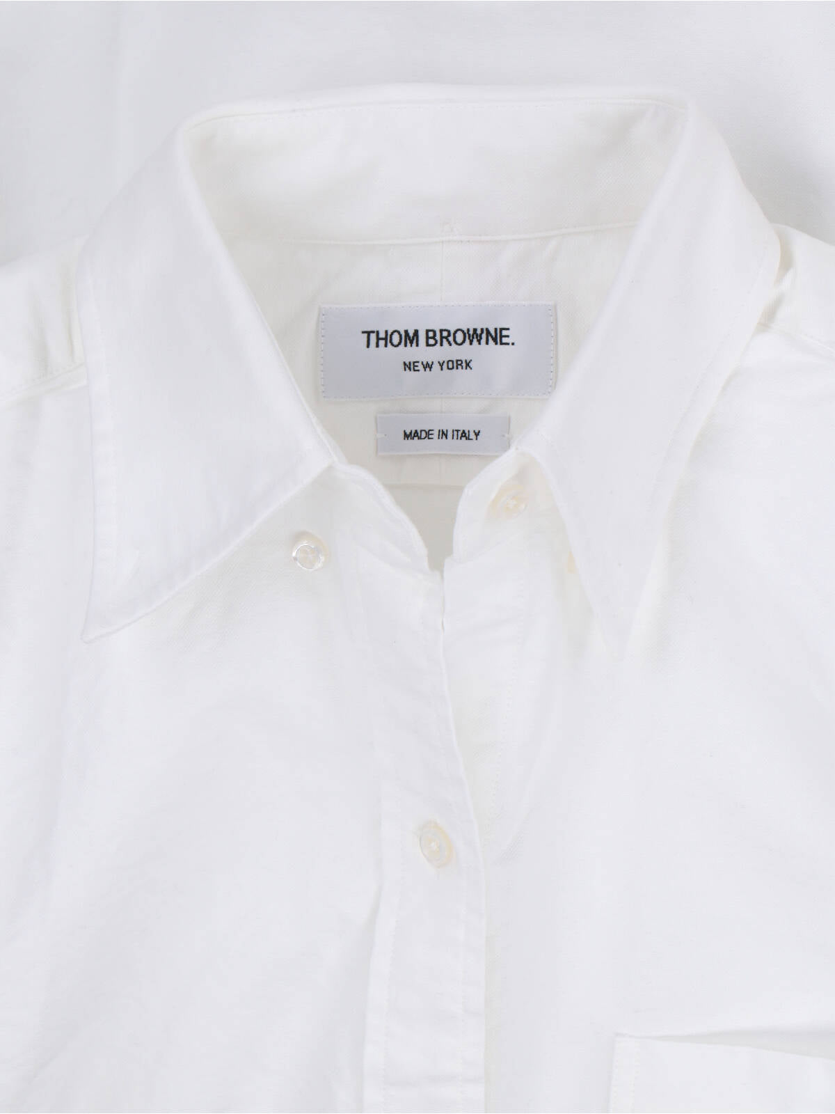 White Minimalist Fitted Shirt Dress