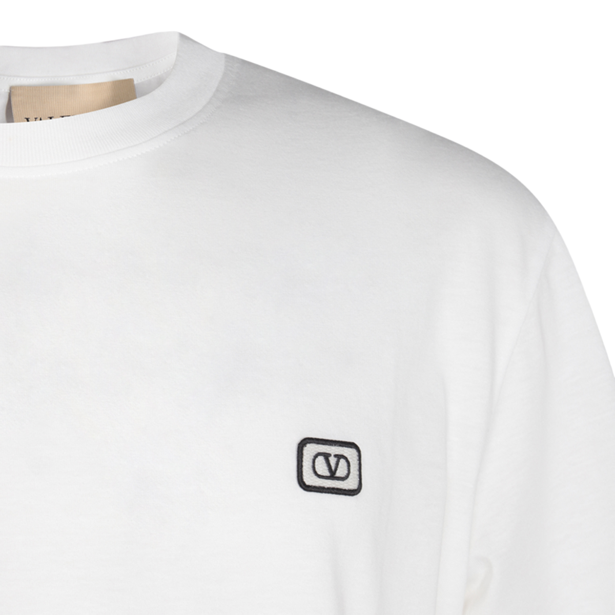 Crew Neck T-Shirt with Subtle Logo Detail