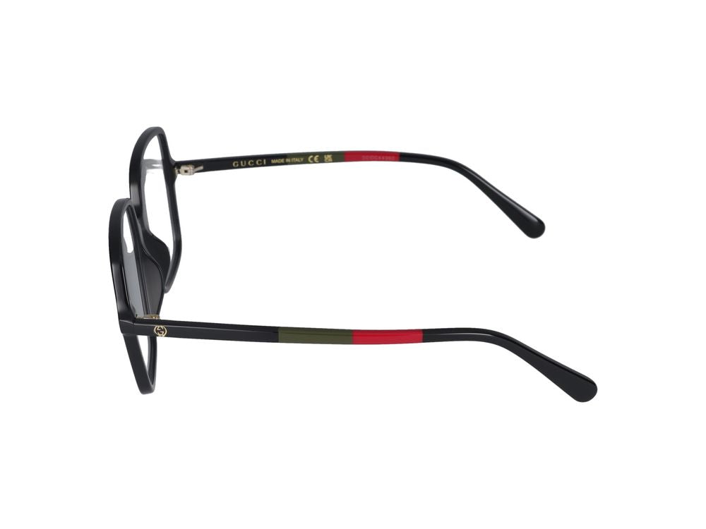 Eyeglasses GG1003O 008 Black Black Transpare 53/16/140