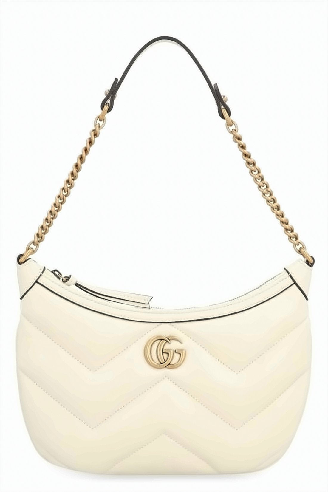 Chevron Quilted Leather Shoulder Bag