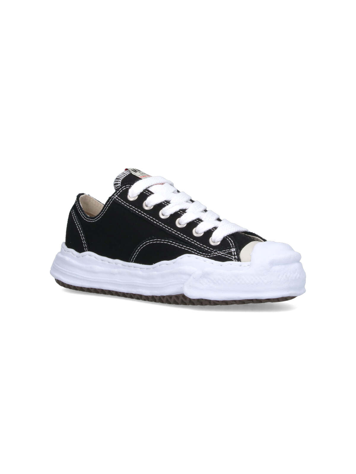 Black Hank OG Contrasting Stitching Sneakers
