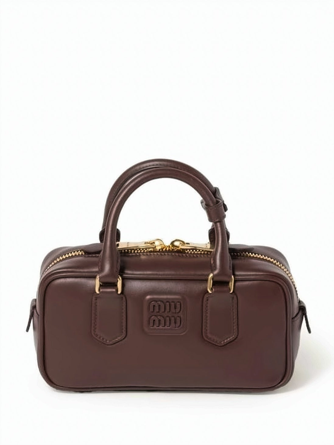 Compact Rectangular Crossbody Bag in Smooth Calf Leather
