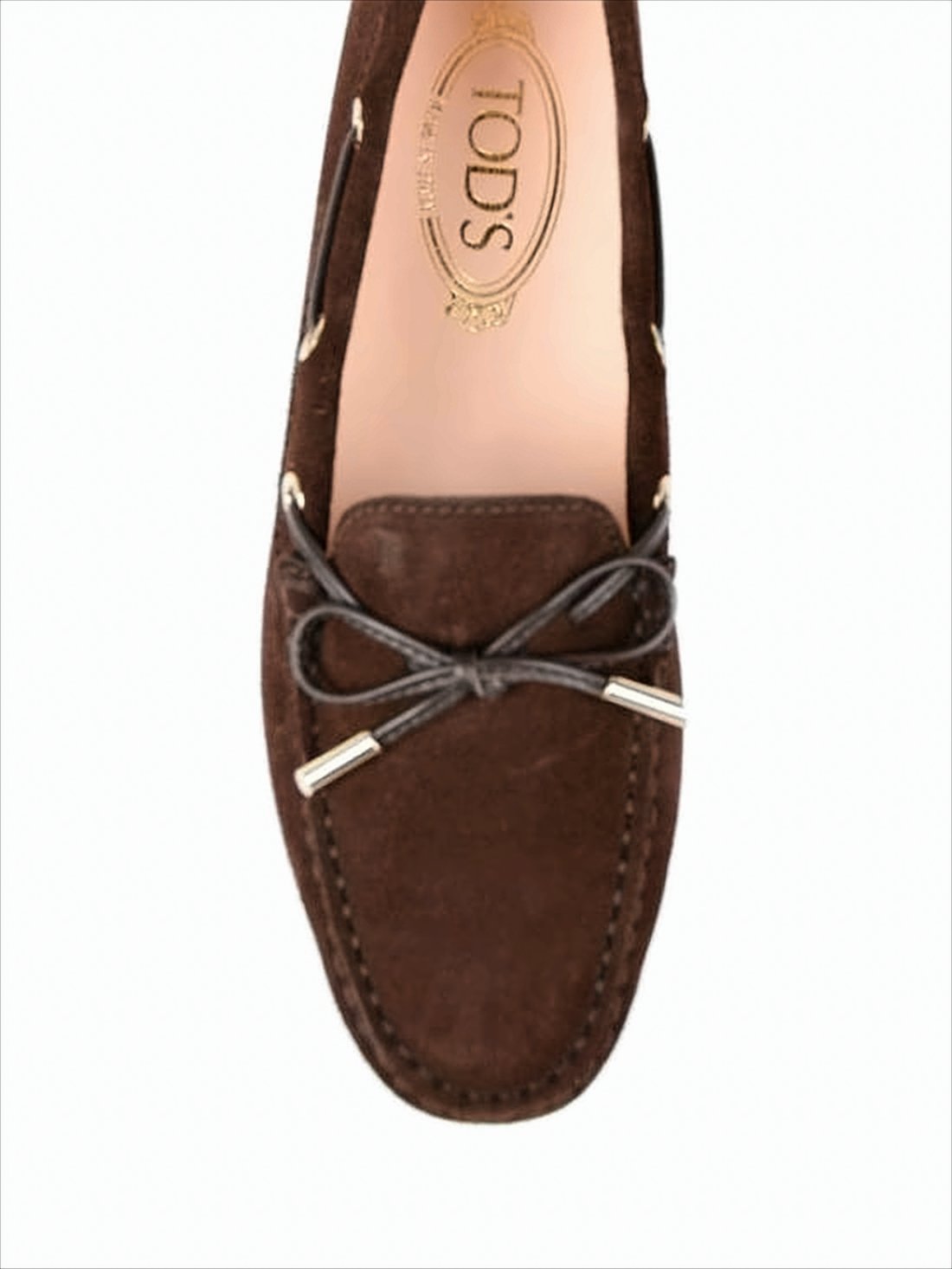 Suede Loafers with Decorative Bow