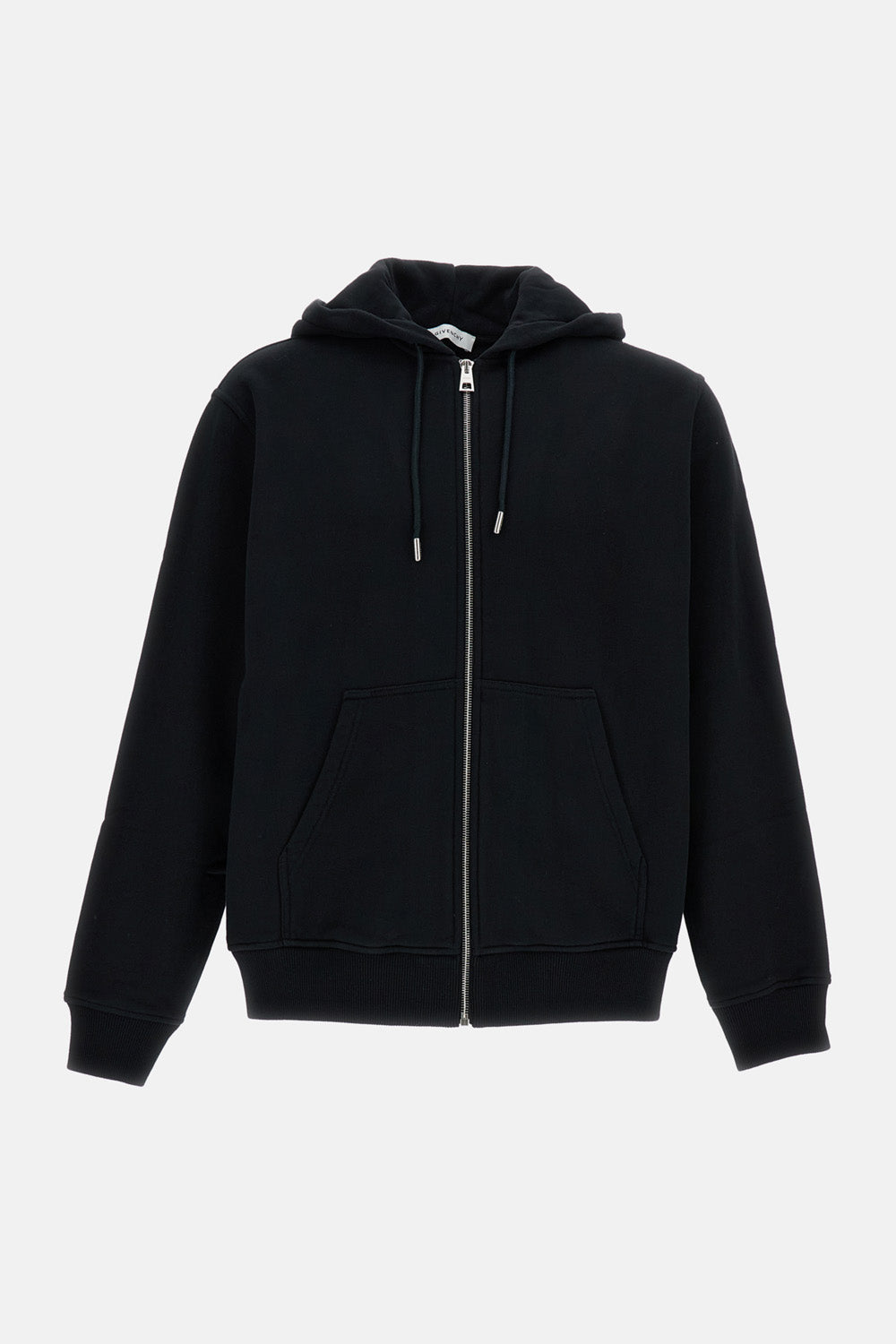 Photographic Negative Print Zipped Hoodie