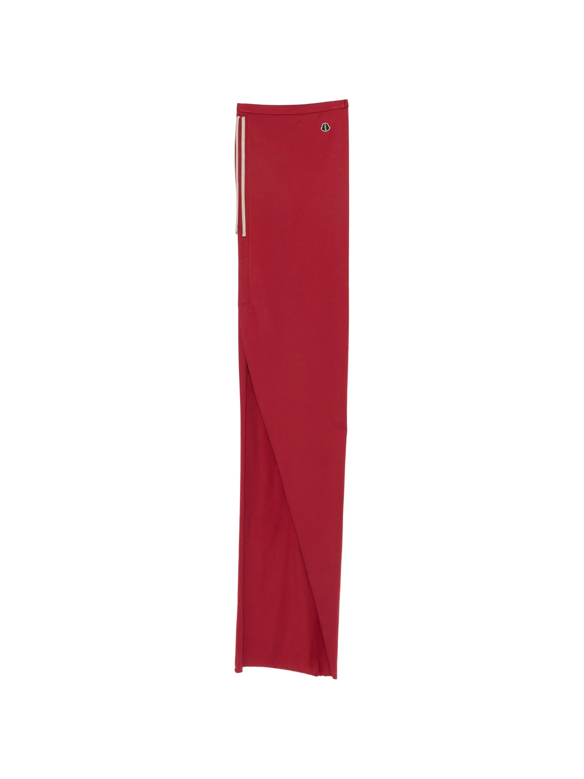 Red Adjustable Knitted Long Skirt