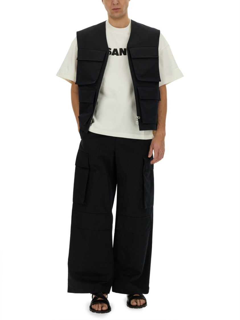 Black Cargo Vest