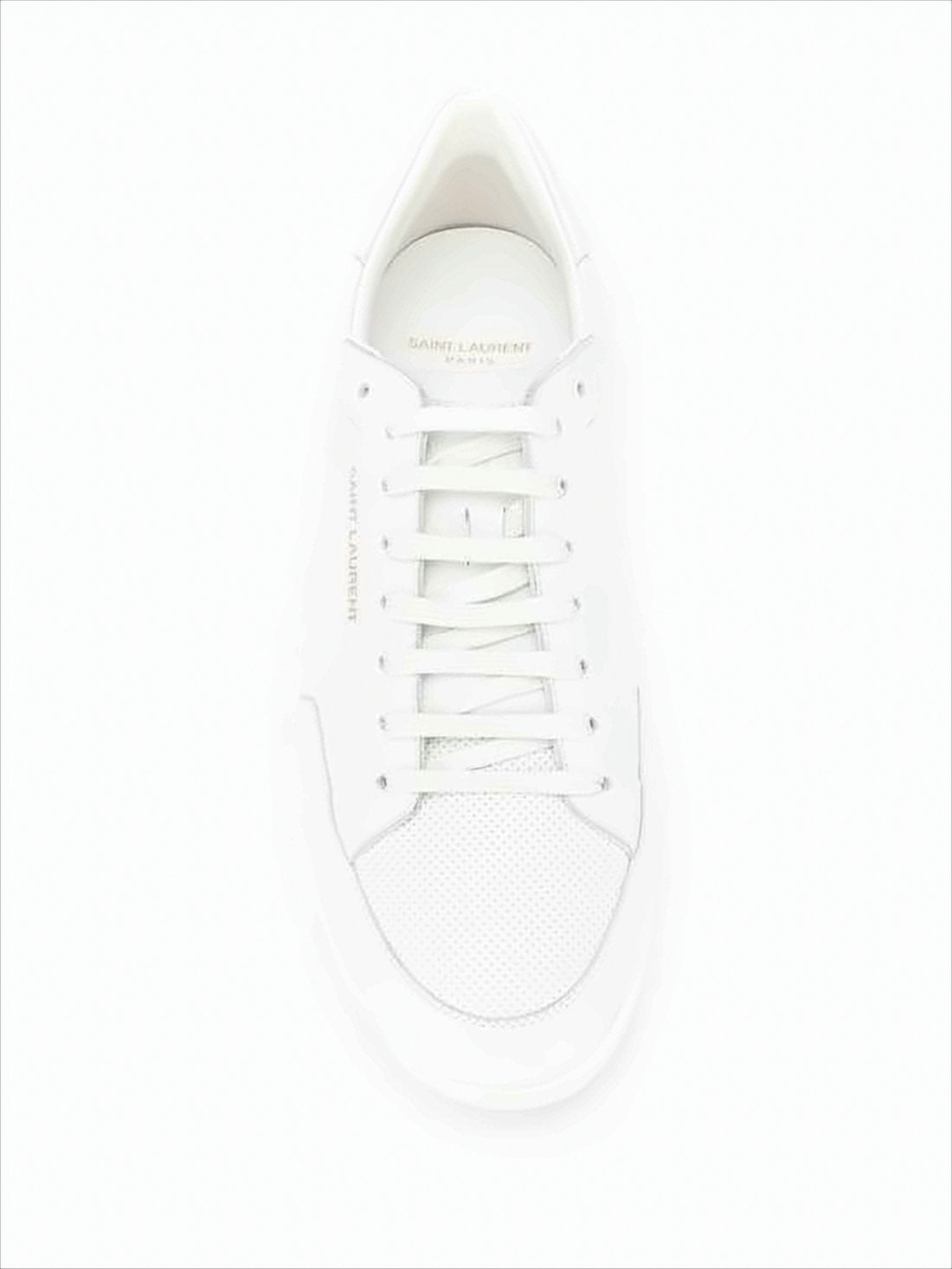 Perforated Calf Leather Low-Top Sneakers