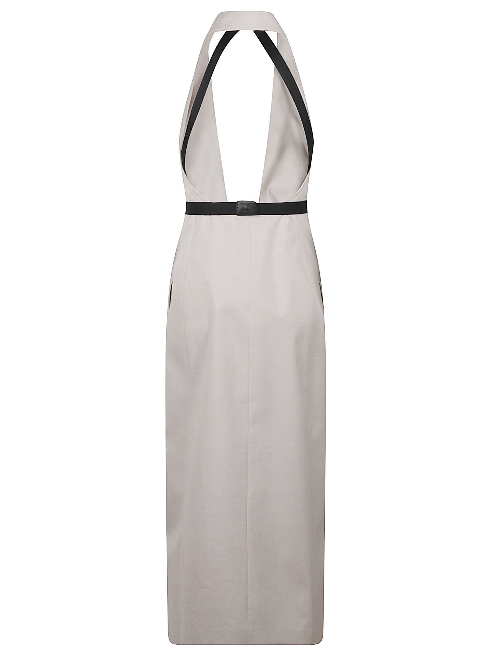 Midi Dress with Wrap Front