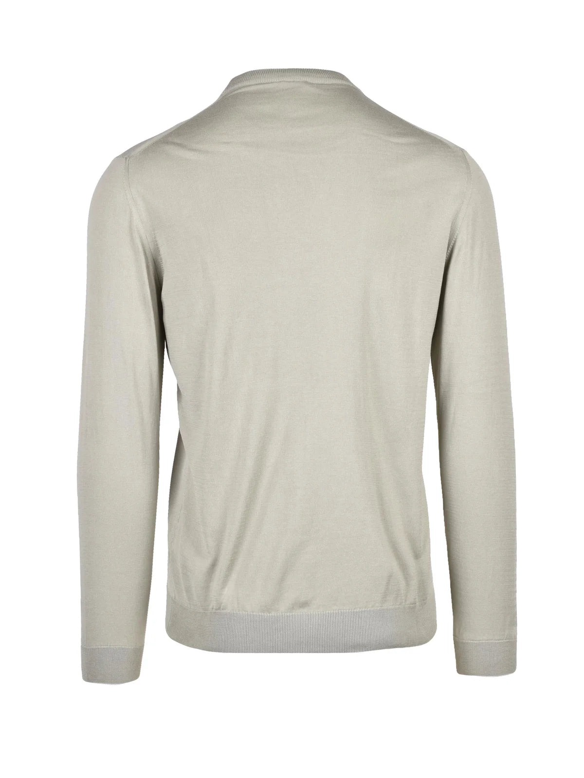 Sage Green Men Cotton Crew Neck Sweater