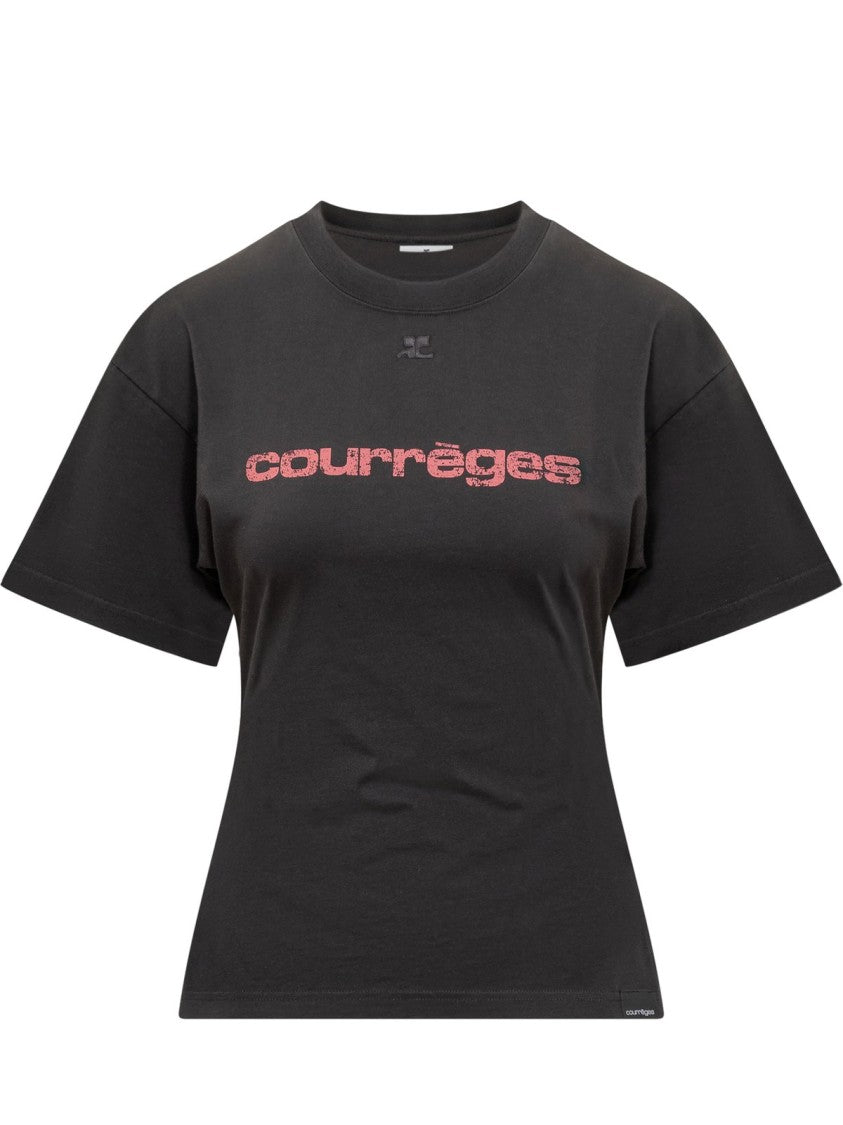 Dopasowany T-shirt z Krótkim Rękawem i Wyrazistym Logo
