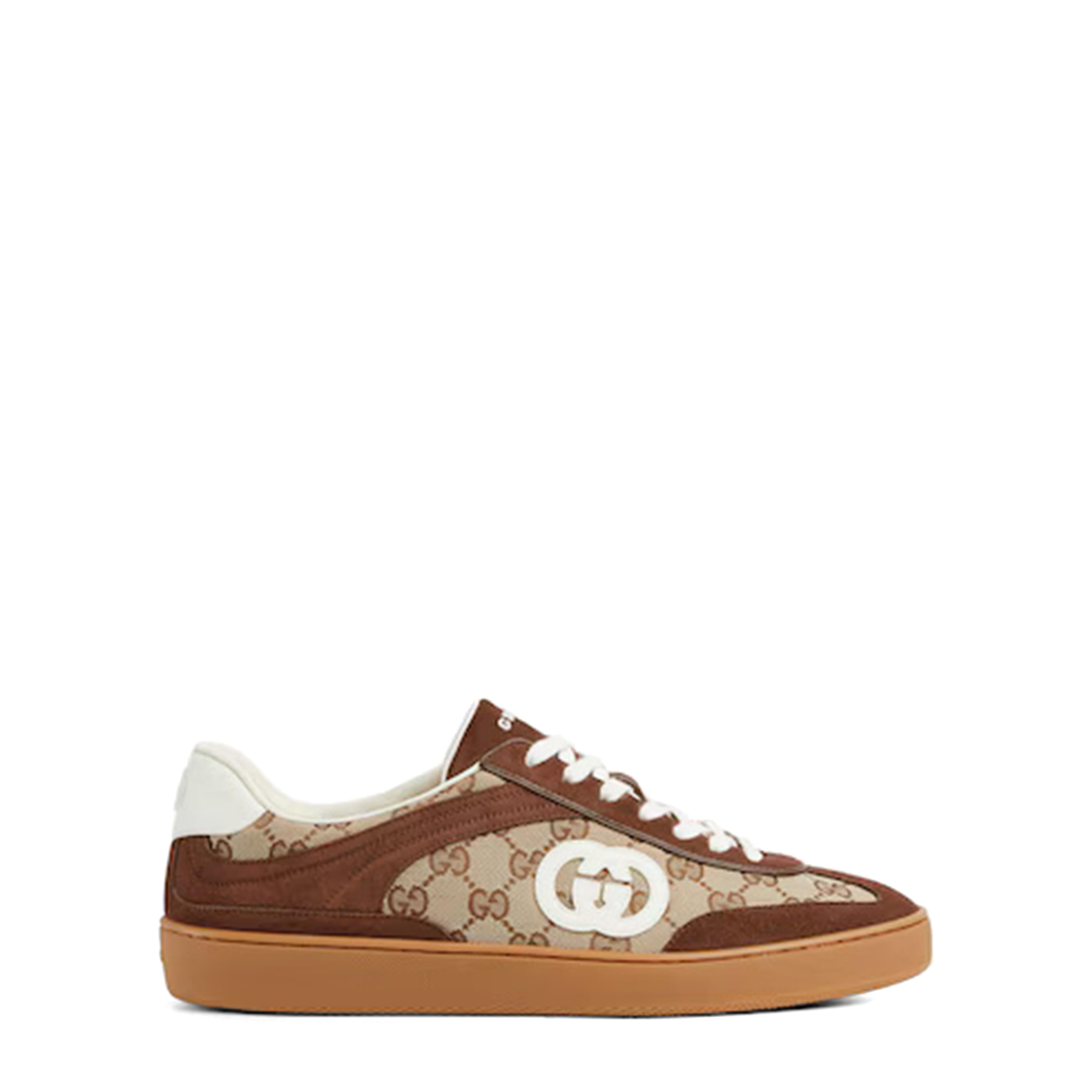 G74 Low-Top Sneaker in Brown Suede