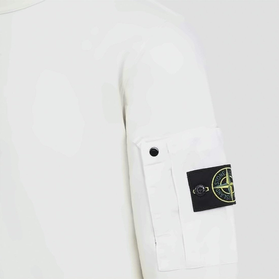 Cotton Fleece Crewneck Sweatshirt With Minimalist Design