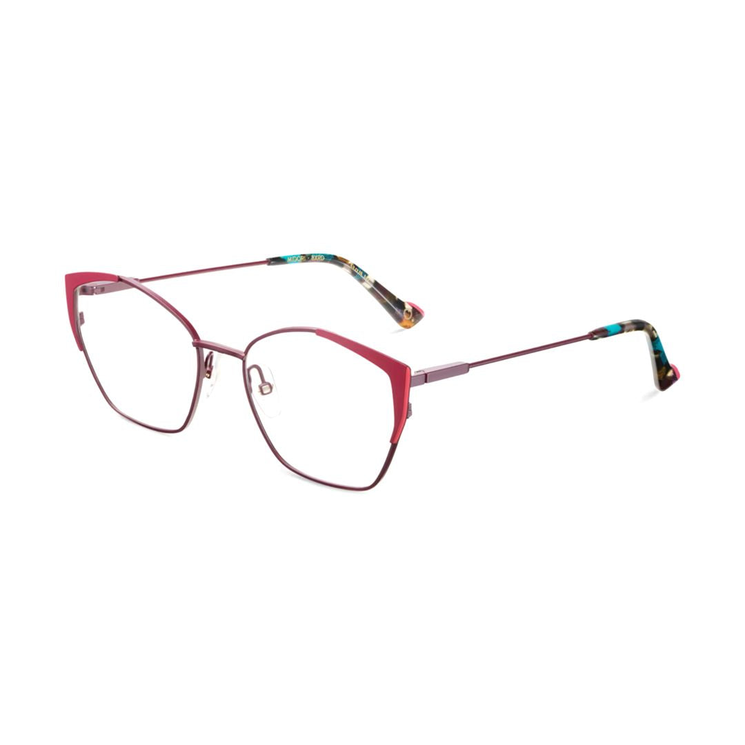 Midori Cat-Eye Eyeglasses with Vibrant Color Accents