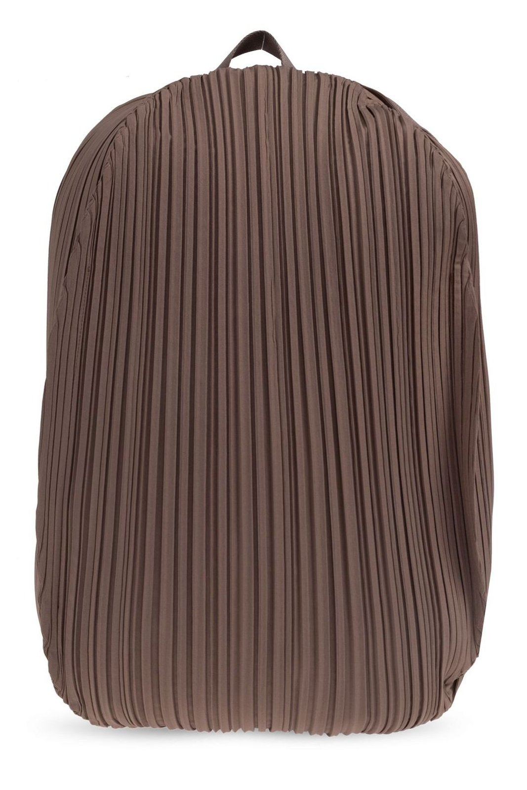 Pleated Design Backpack with Textured Surface