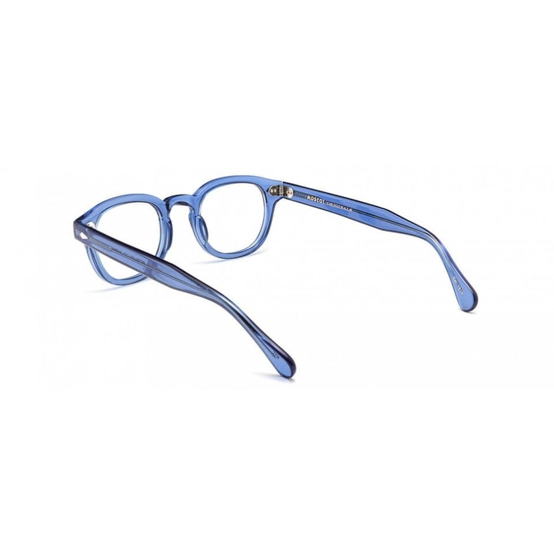 Or-Lem-O Lemtosh Translucent Blue Acetate Eyeglasses with Keyhole Bridge