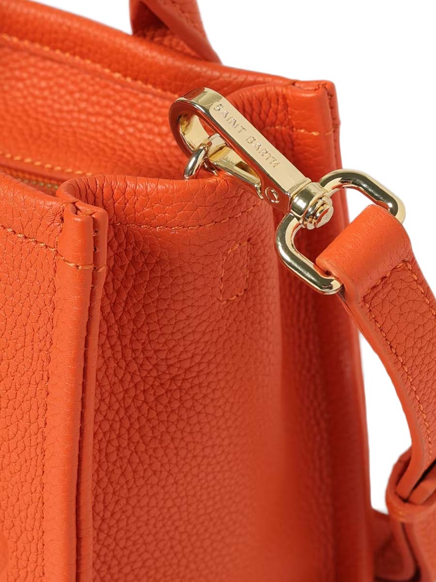 Textured Small Handbag With Adjustable Strap And Embossed Lettering