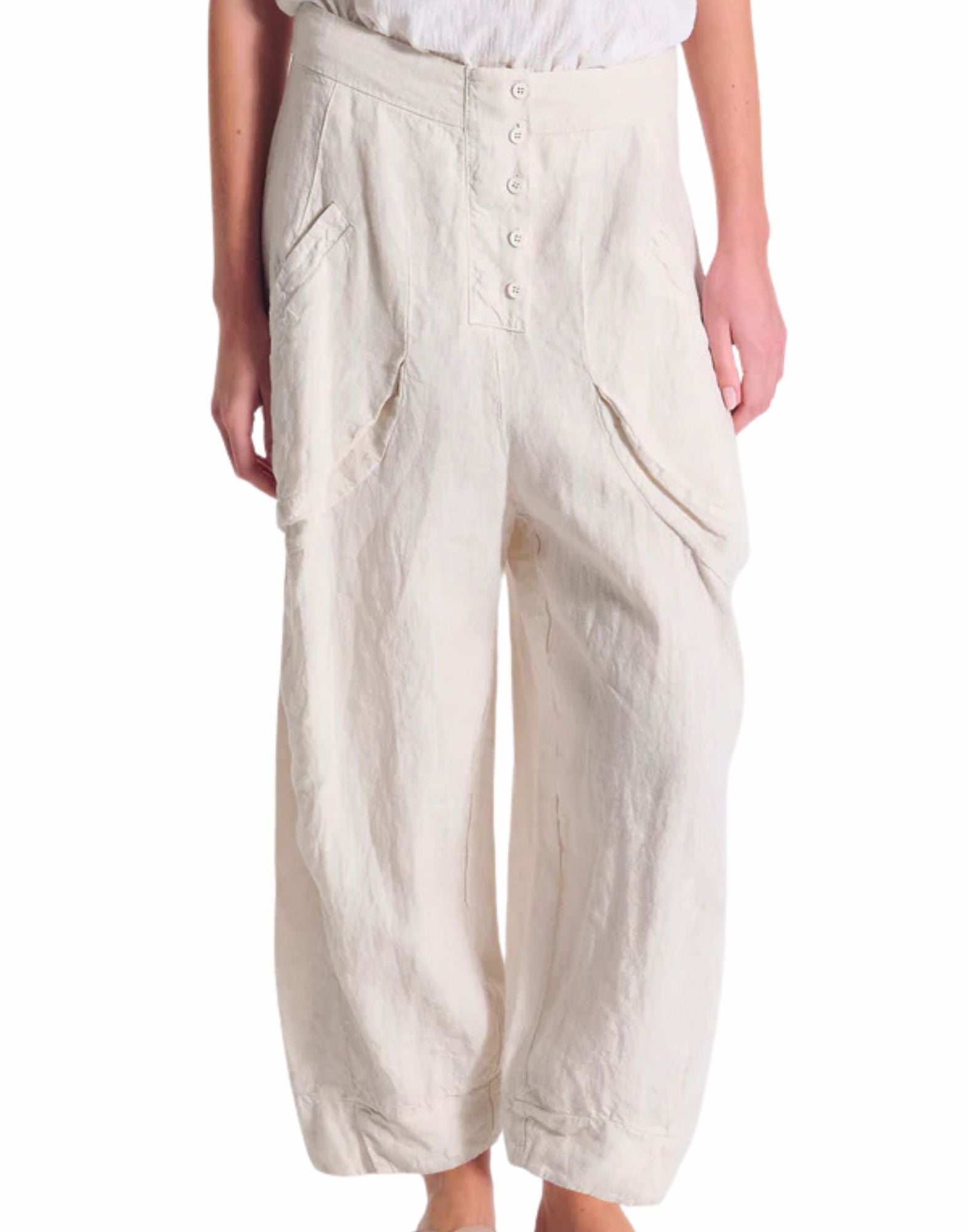 Women’s Wide-Leg Linen Trousers