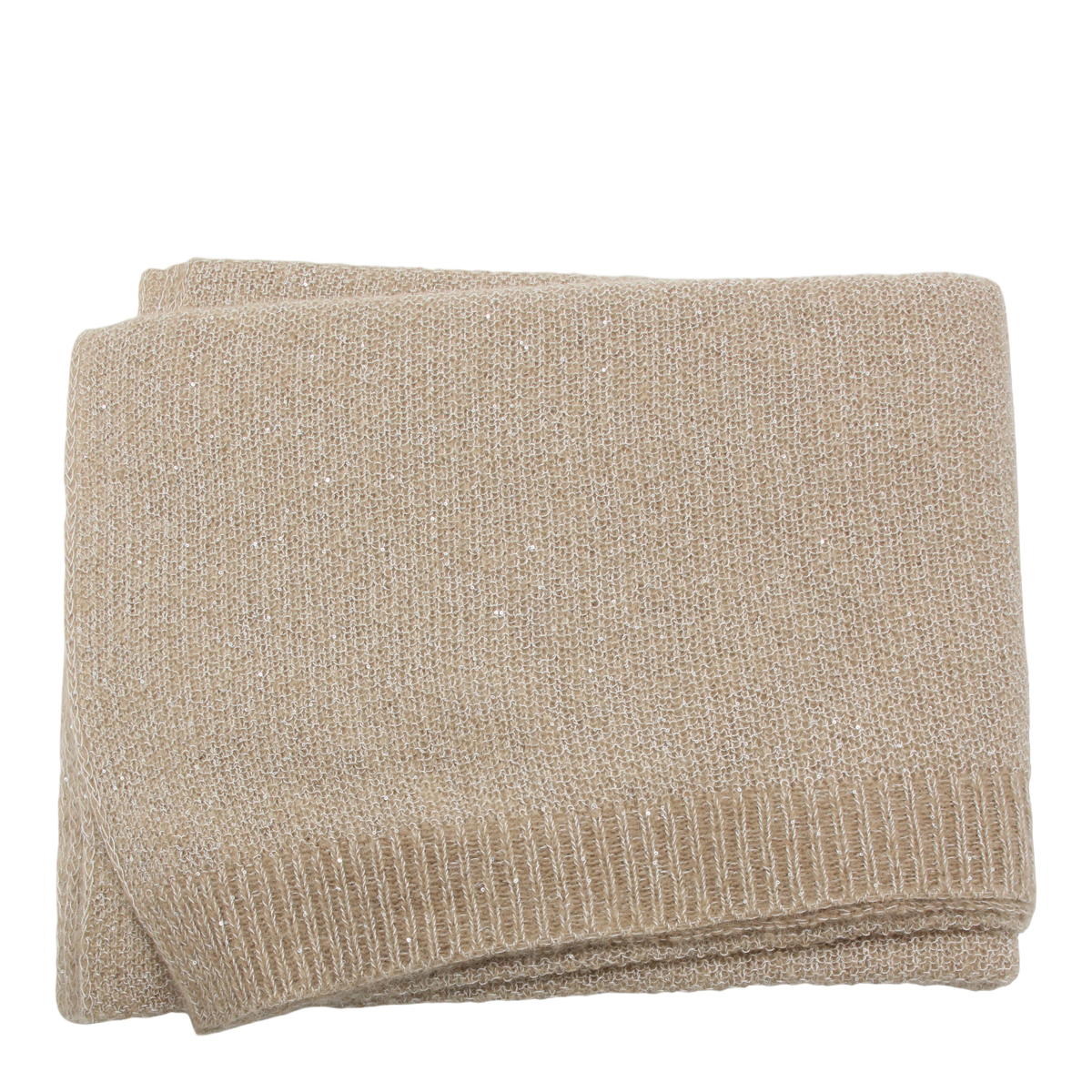 Knitted Scarf in Warm Beige