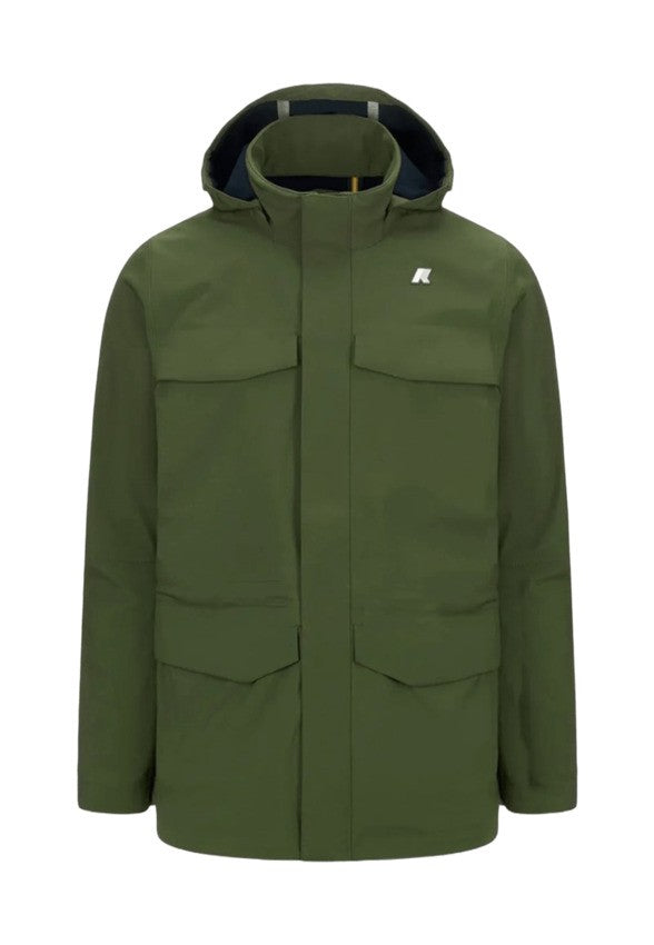 Three-Layered Casual Jacket with Detachable Hood