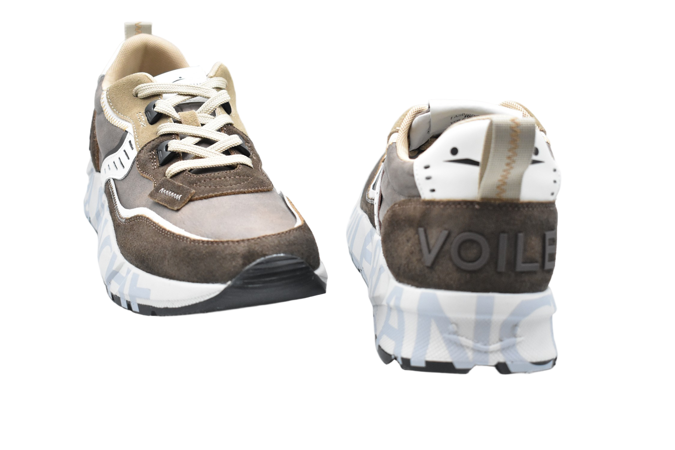 Brown-Taupe Low Shoes