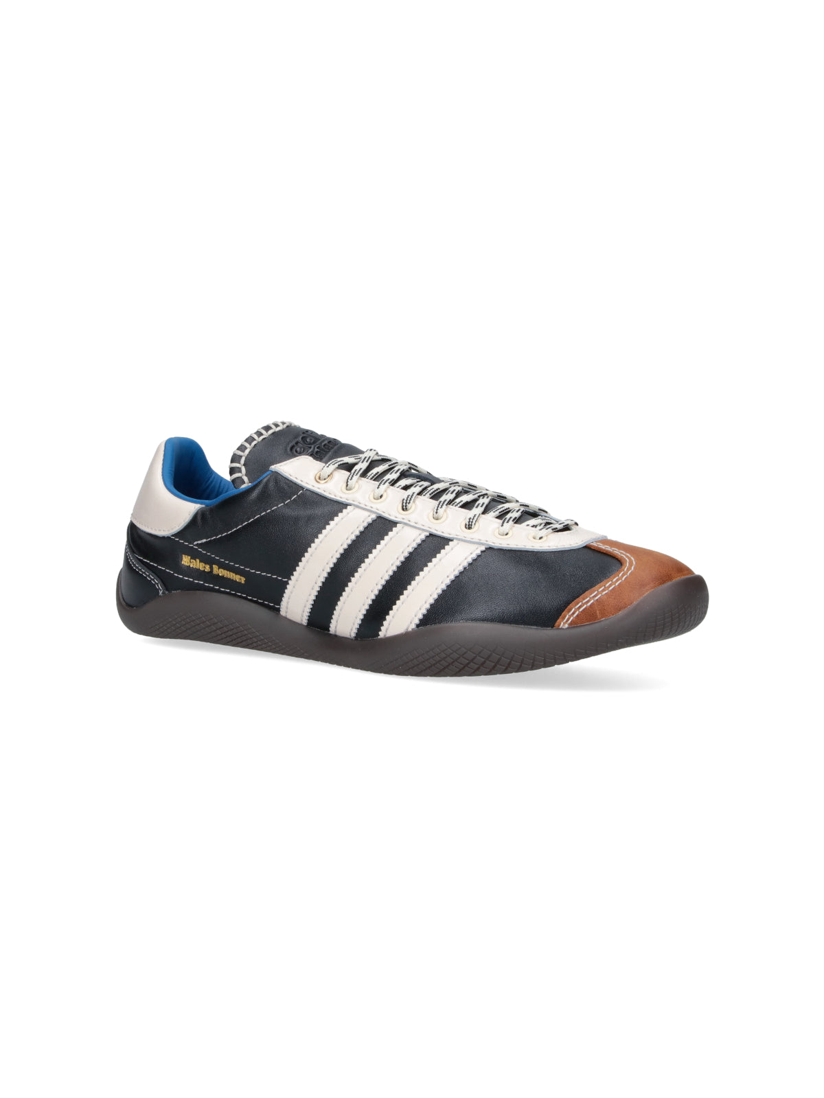 Black Sporty Low-Profile Accented Sneakers