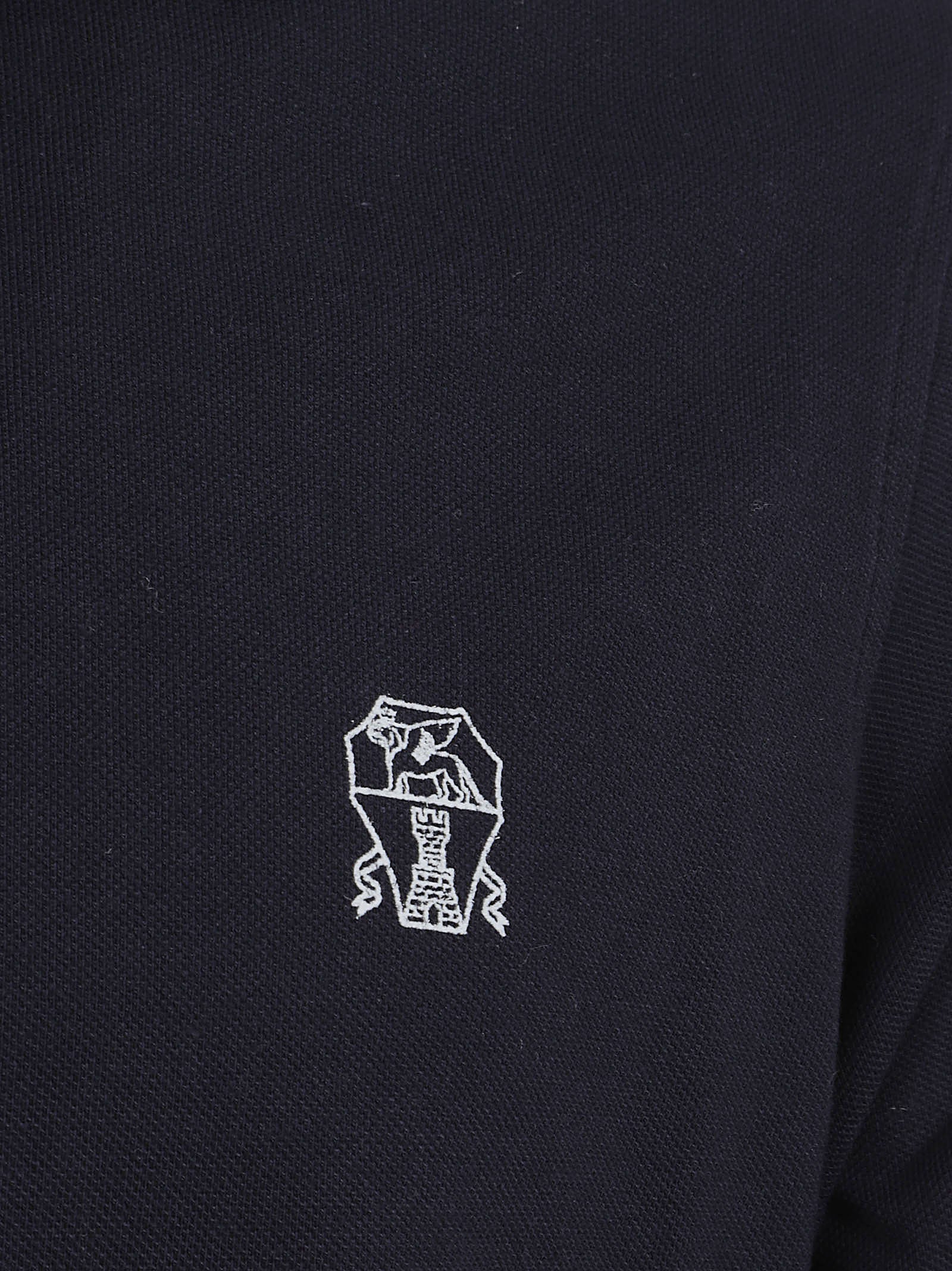 Dusty Blue Cotton Polo Shirt