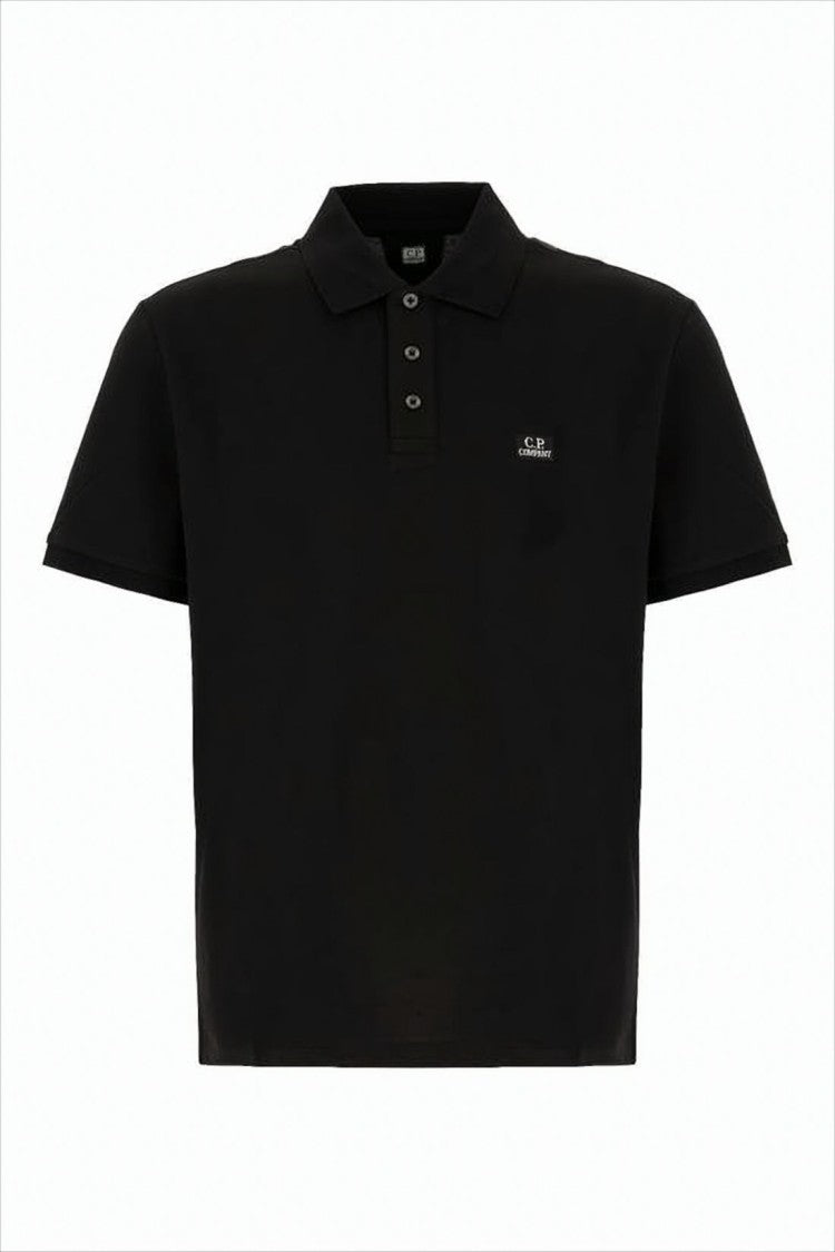 Short-Sleeve Polo Shirt with Traditional Collar