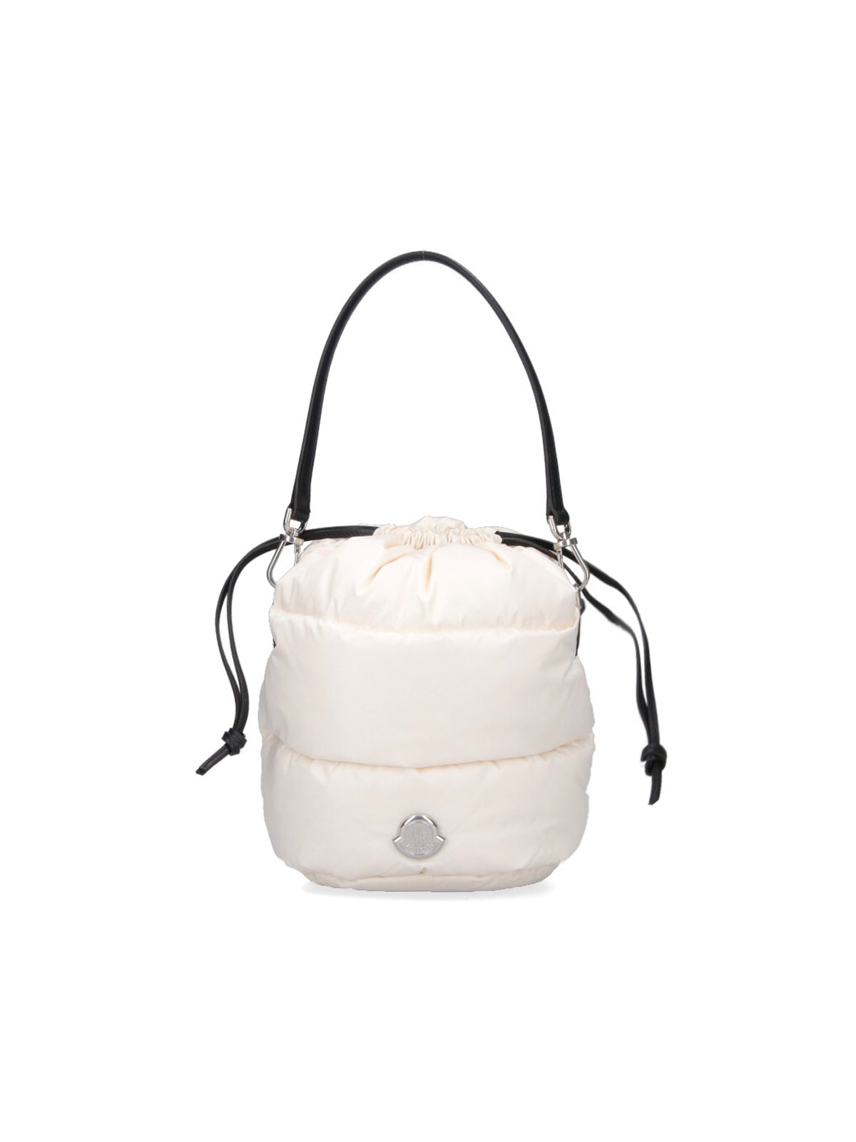 White Caradoc Quilted Nylon Bucket Bag