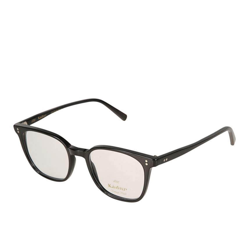 Quadro/N Glossy Black Rectangular Frame Eyeglasses