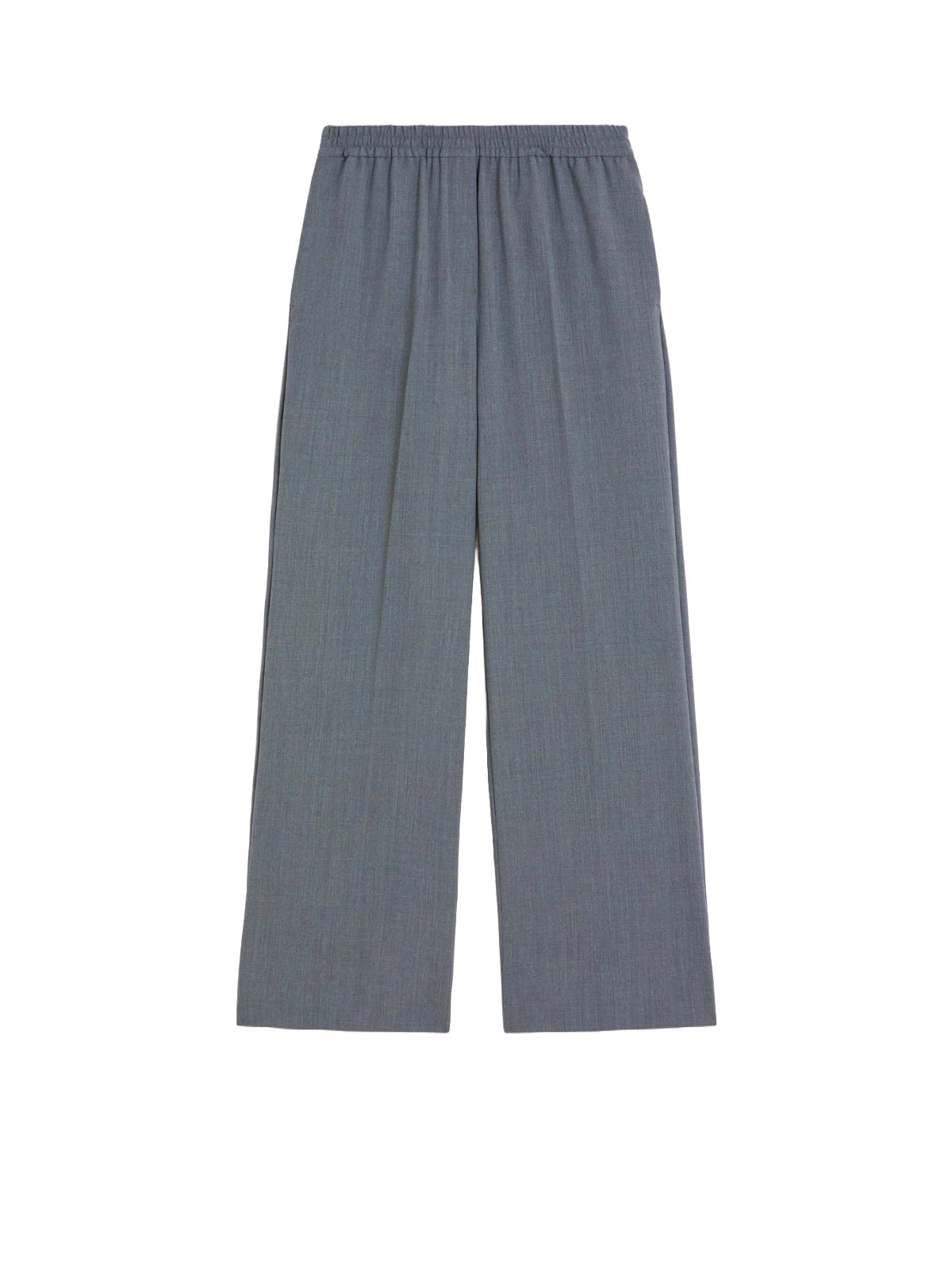 Wide-Leg Pants With Elastic Waistband And Design