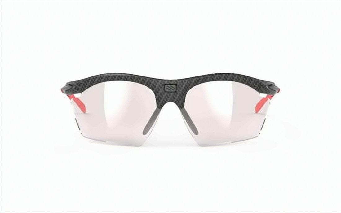 Semi-Rimless Sunglasses with Textured Black Frame