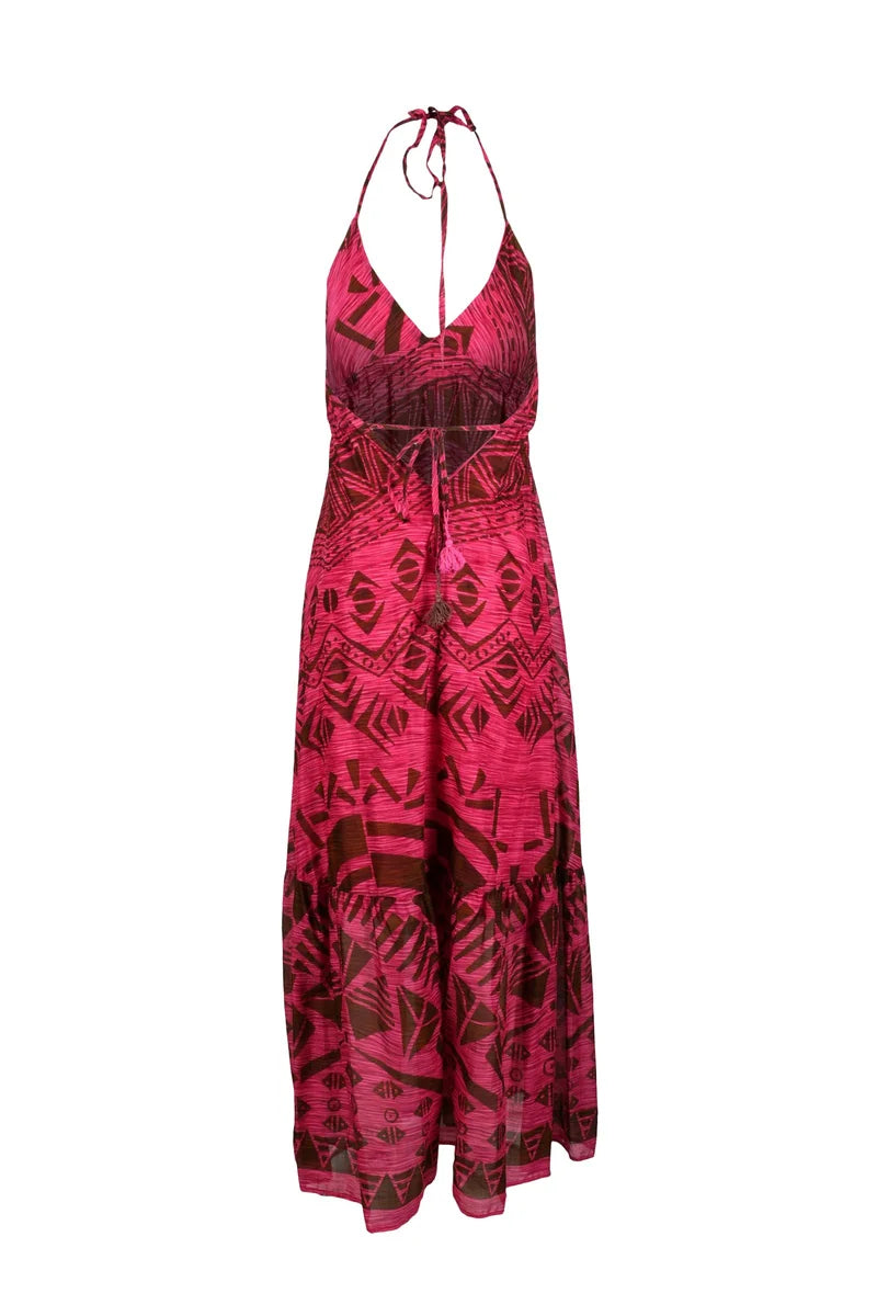 Fuchsia Cotton Dress
