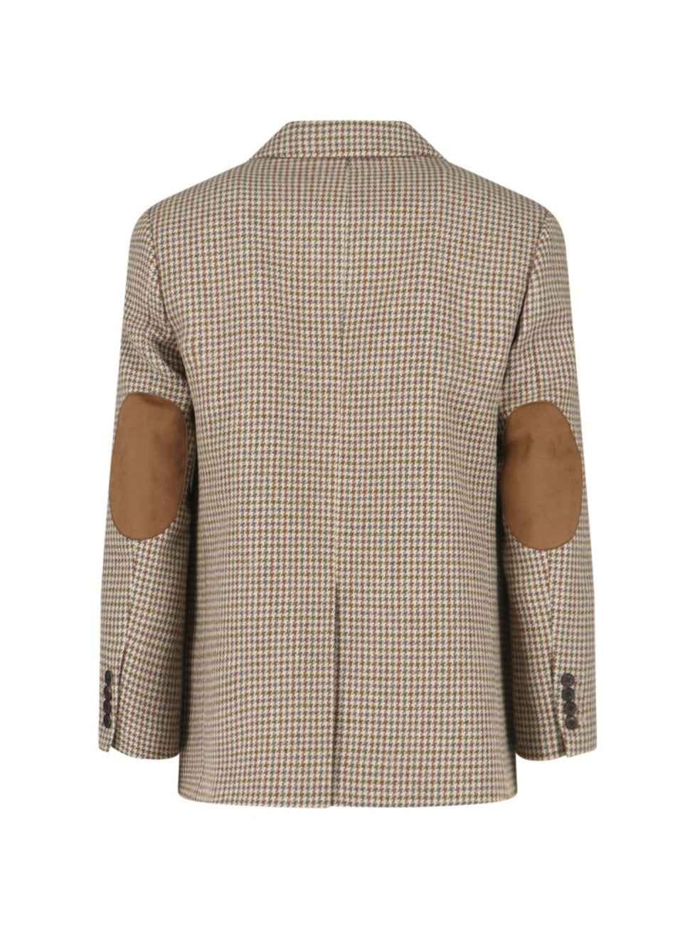 Single-Breasted Wool Blend Blazer – Beige