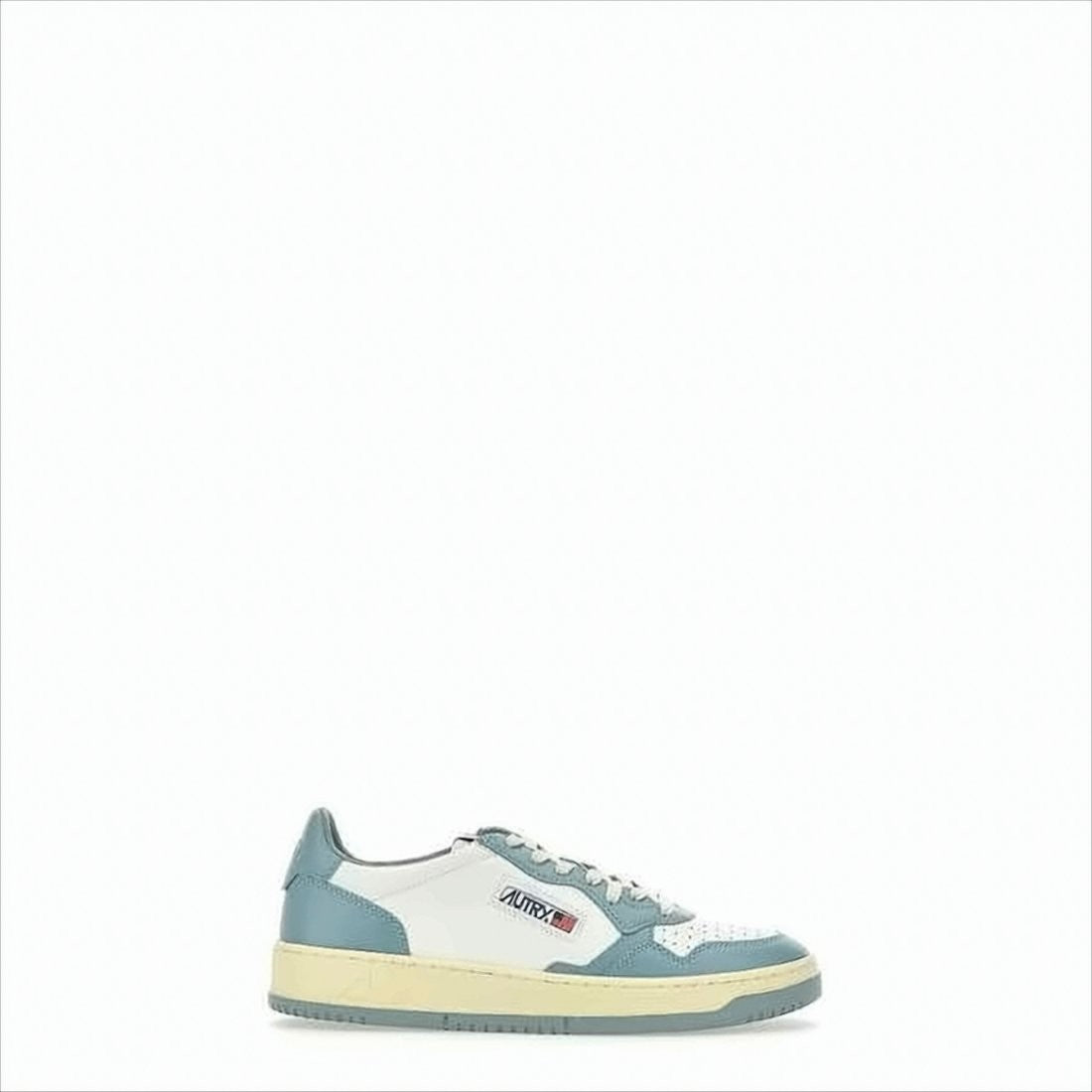 Autry Low-Top Sneakers with Smooth Leather Panels and Perforated Detailing