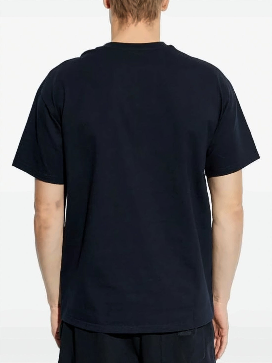 Black Smooth Cotton Silk Logo T-Shirt