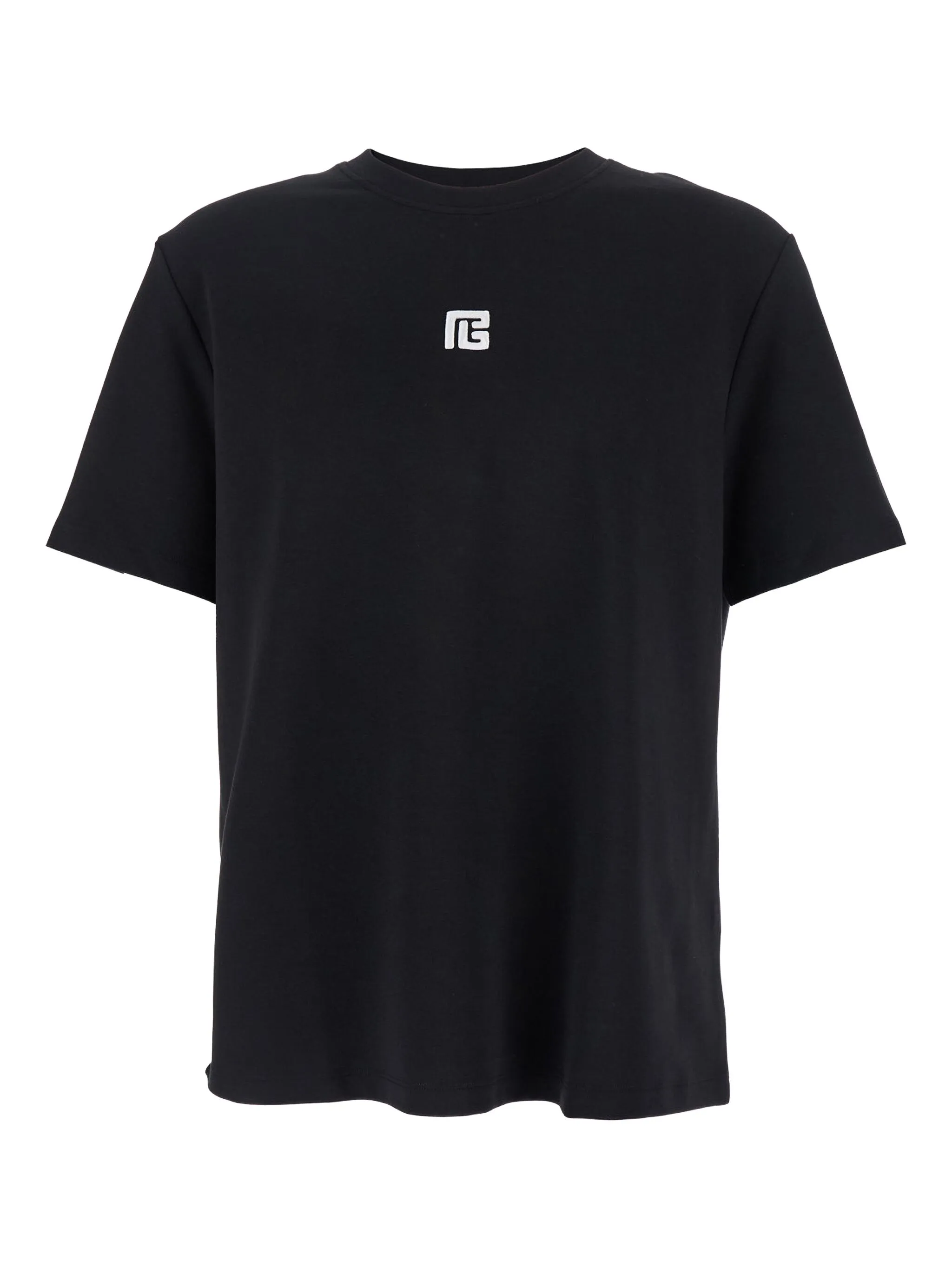 Black Loose Ss Boxy Cotton T-Shirt