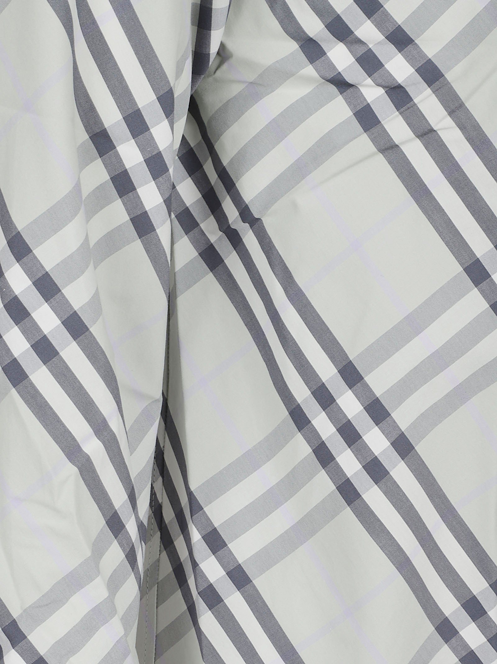 Diagonal Plaid Button-Up Shirt