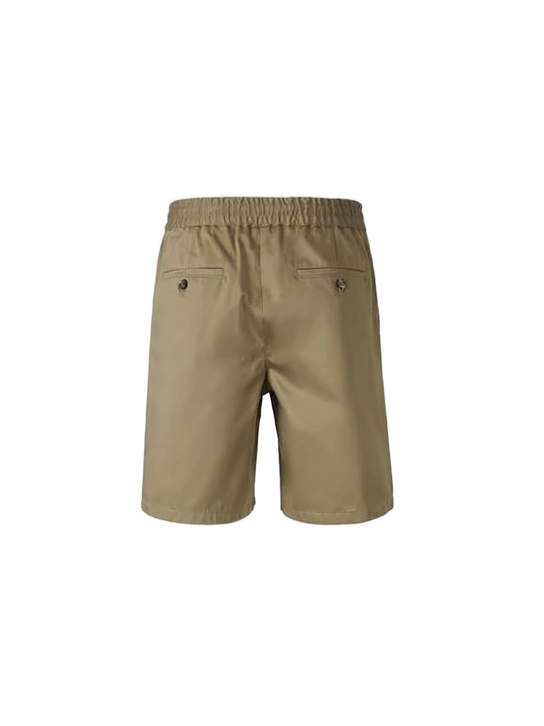 Minimalist Brown Shorts with Elastic Waistband
