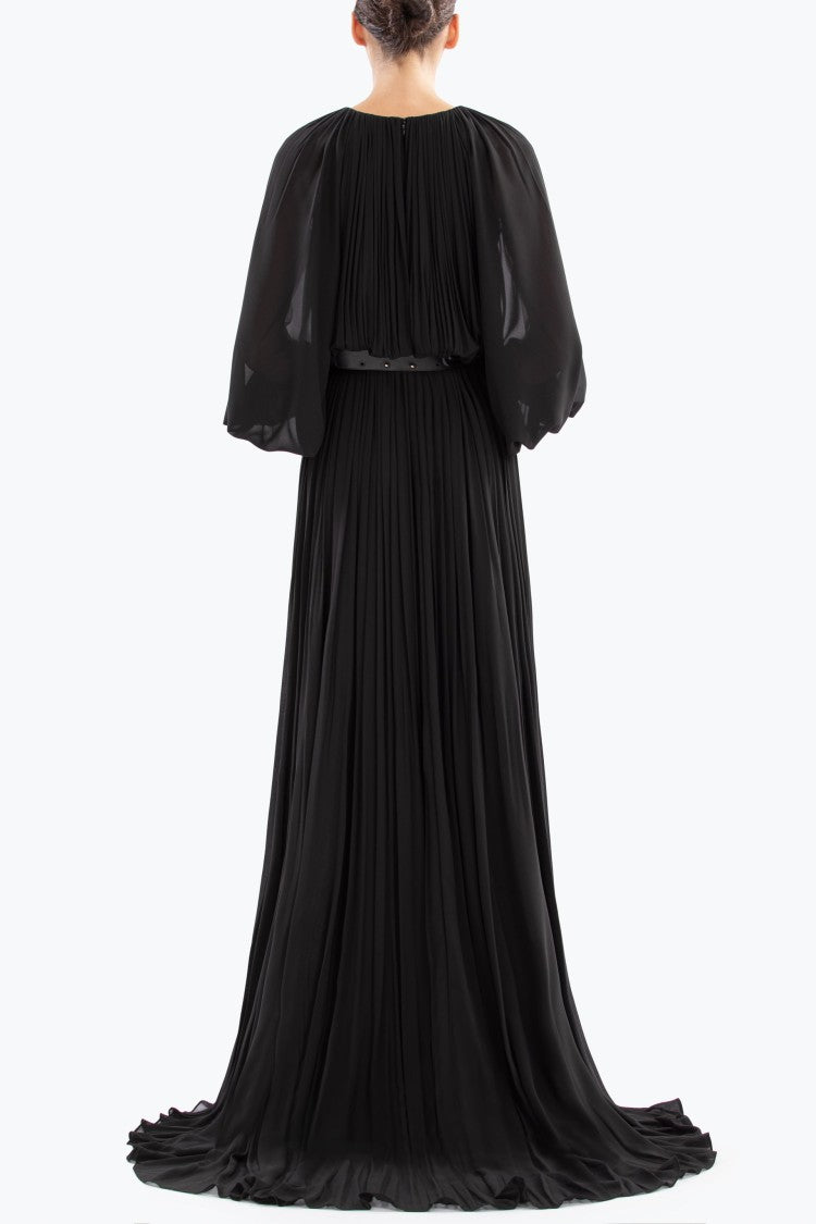 Pleated Long Dress