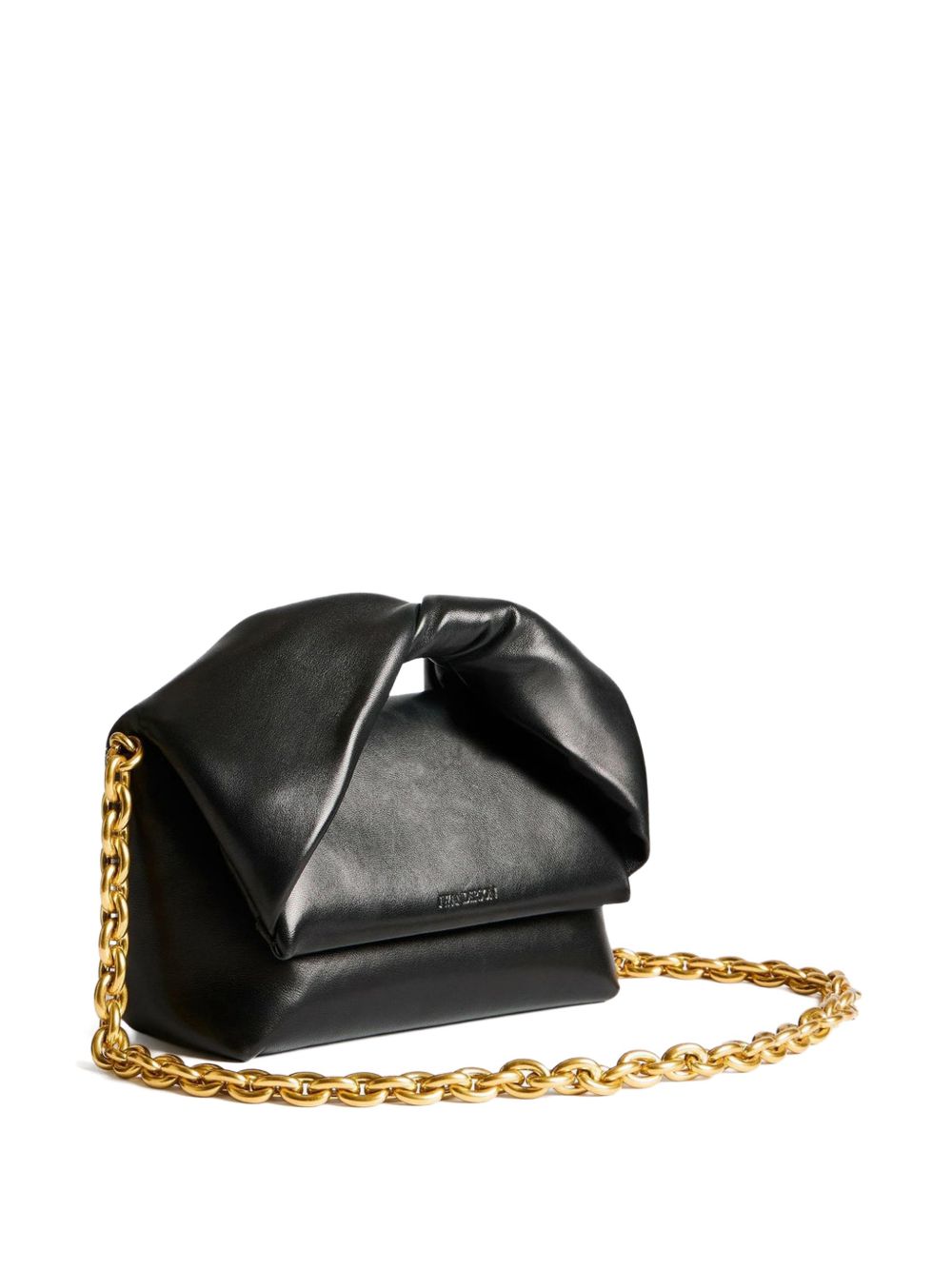 Medium Twister Bag In Black Leather