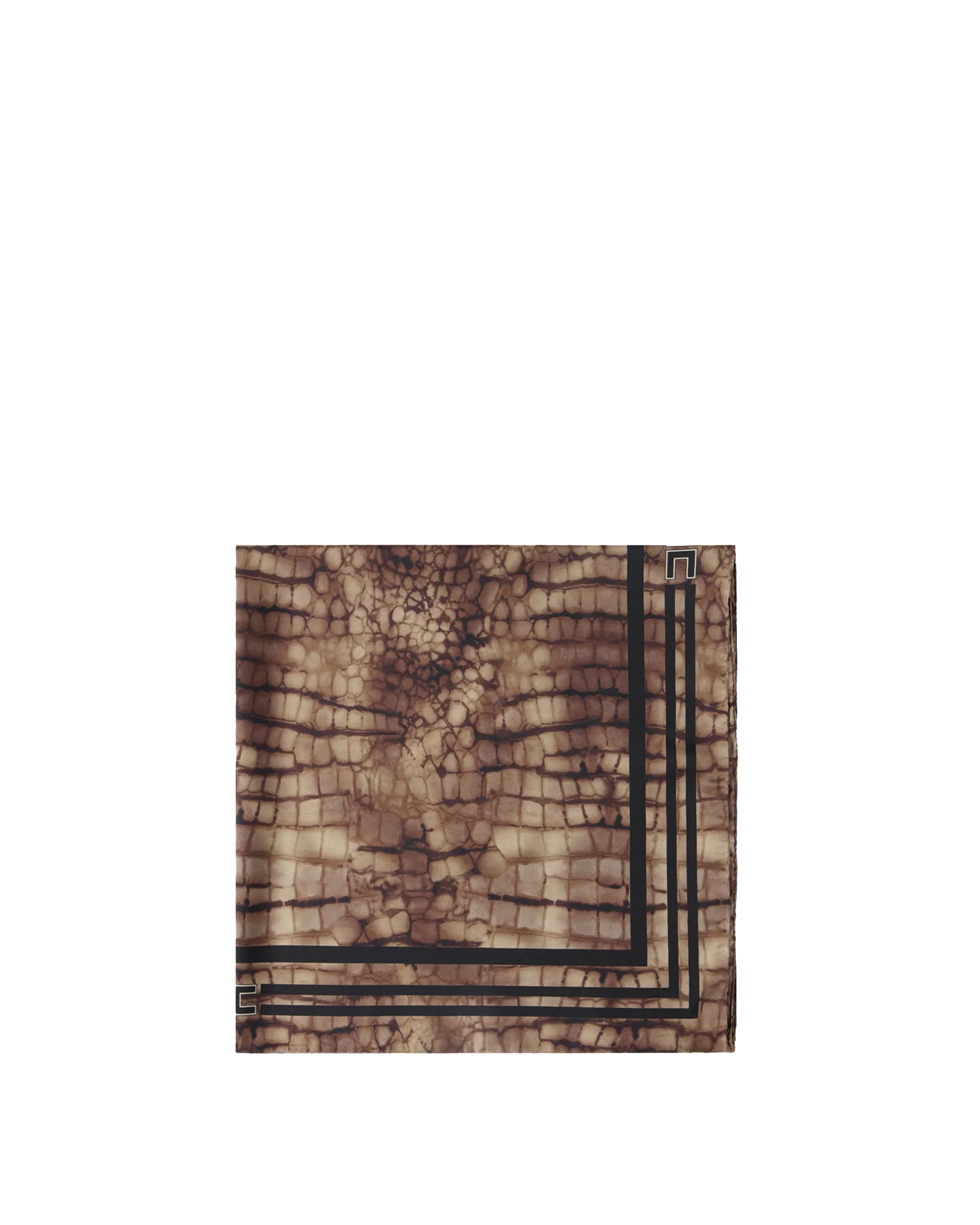 Alligator Silk Twill Scarf