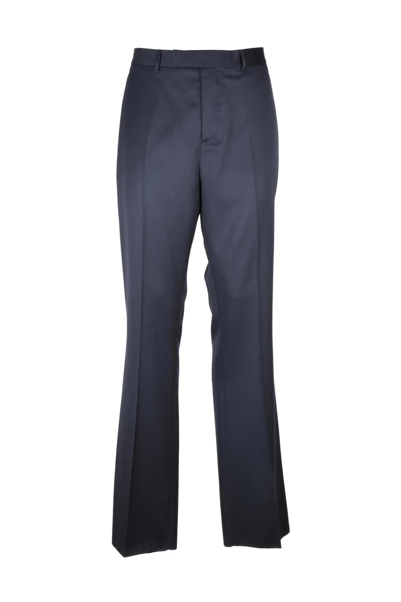 Classic Virgin Wool Trousers - Blue