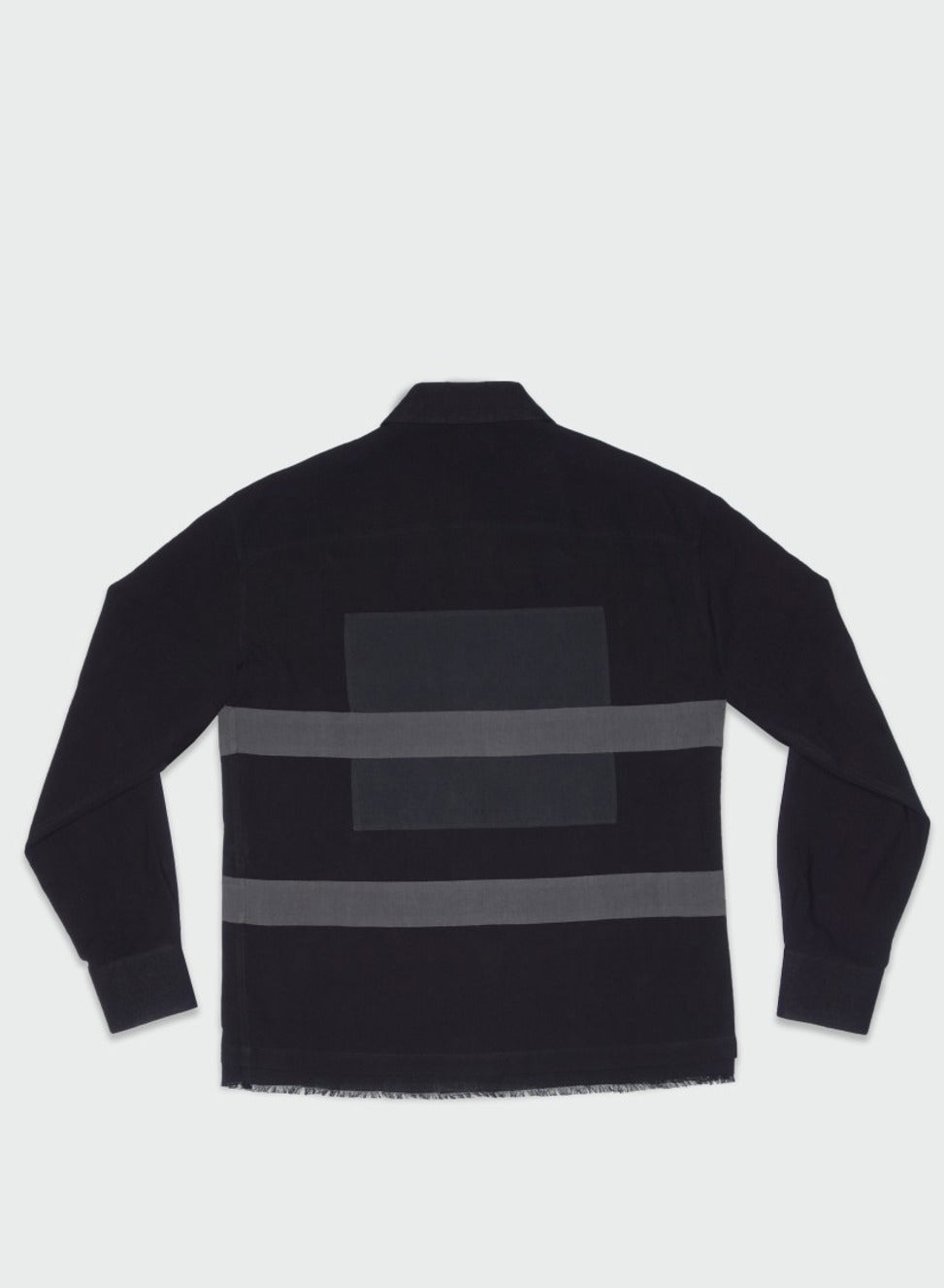 Harness Detail Cotton Shirt With Pointed Collar