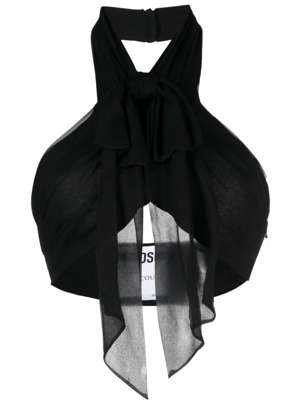 Backless Silk Crop Top
